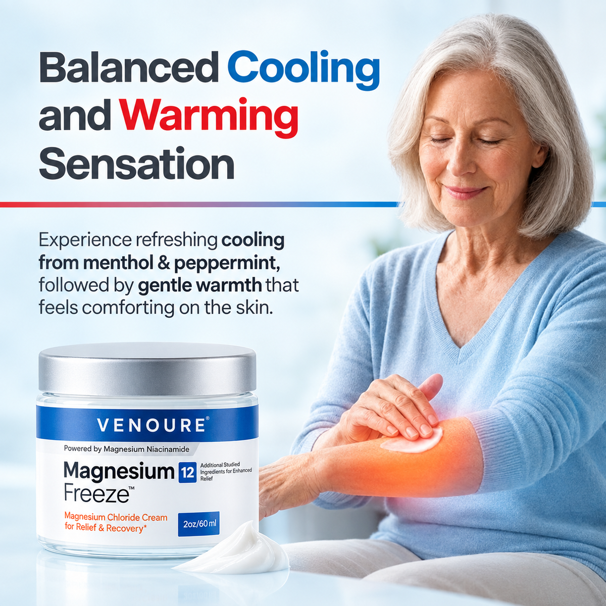Venoure™ Magnesium Freeze Moisturizing Body Cream
